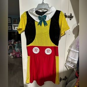 Kids Pinocchio Dance Costume with Bow and Buttons